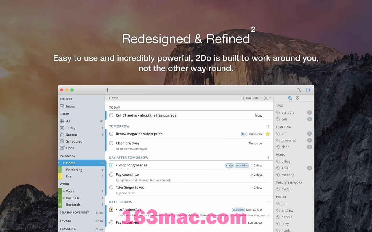 2Do for Mac v2.8.3中文激活版 待办事项GTD任务管理-2