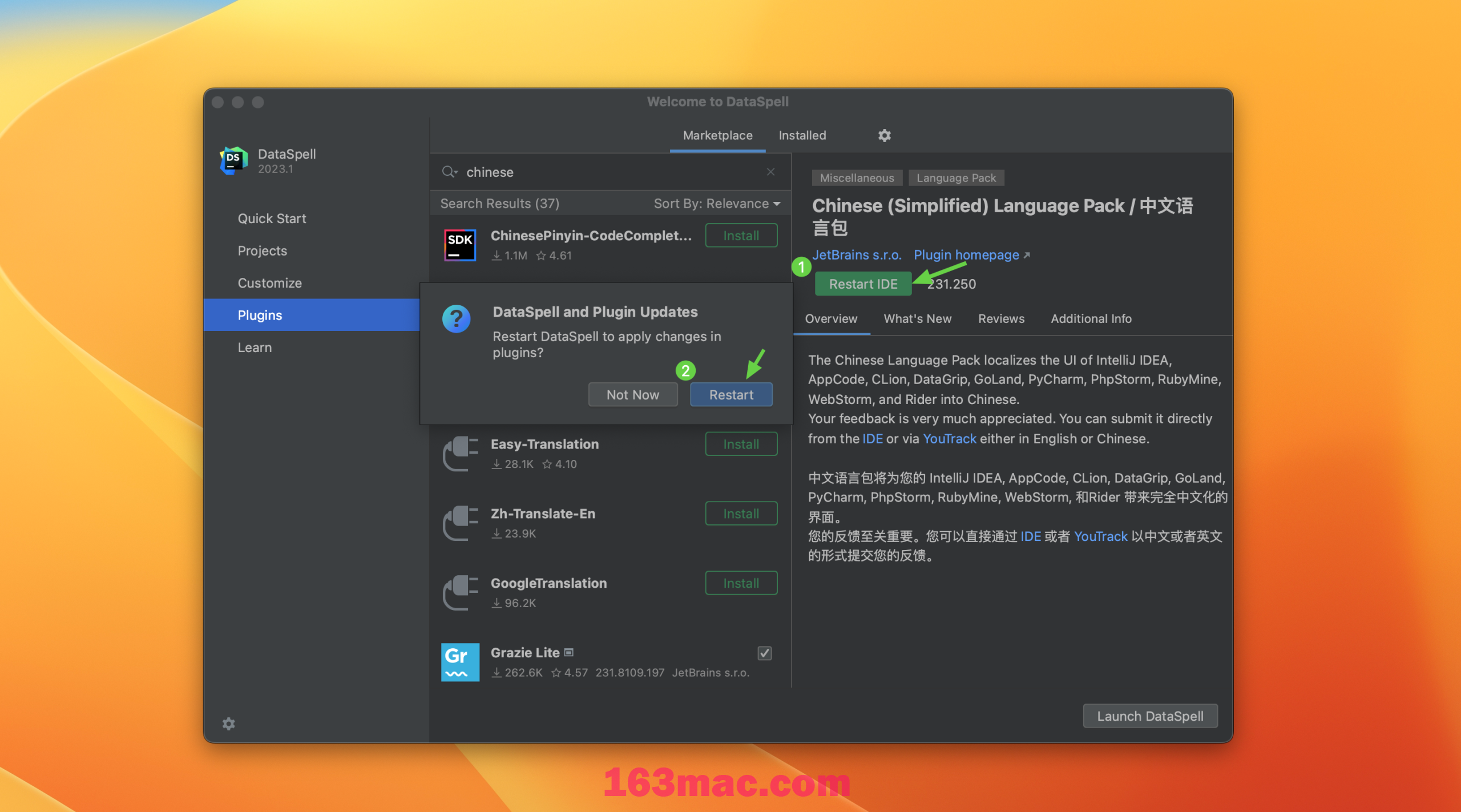 DataSpell for Mac v2023.2.1 英文激活版 专业数据科学家的IDE (intel/M1)-3