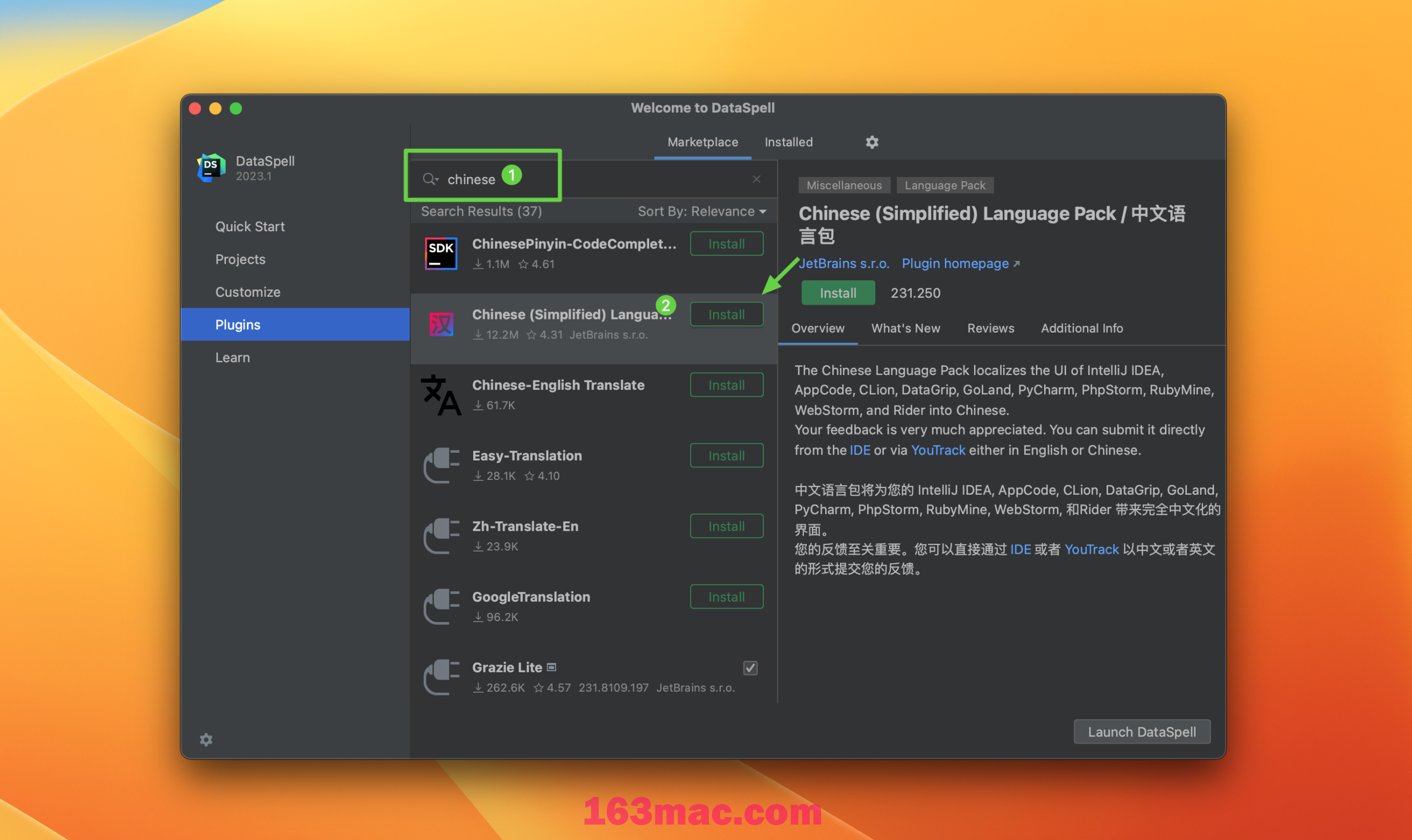 DataSpell for Mac v2023.2.1 英文激活版 专业数据科学家的IDE (intel/M1)-1