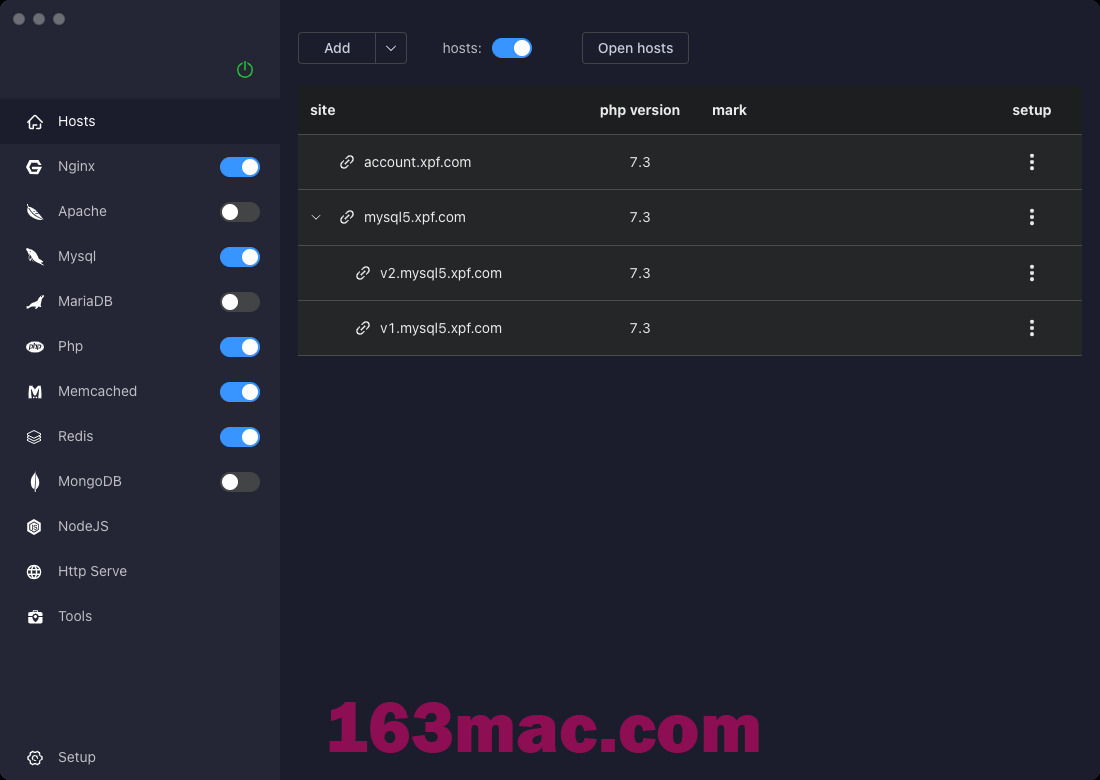 PhpWebStudy for Mac v1.0.51 MacOS系统的Php和Web开发环境管理工具-4