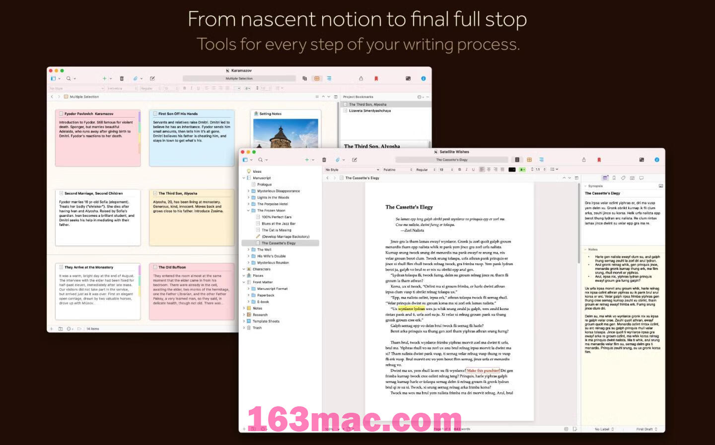 Scrivener 3 for Mac v3.3.3中文激活版 最好用的mac写作软件-3