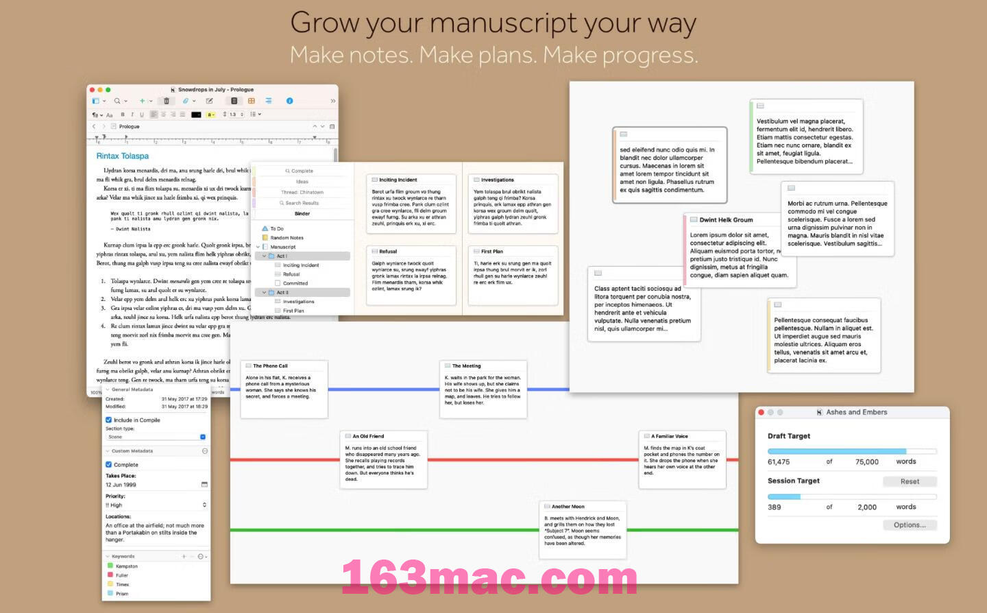 Scrivener 3 for Mac v3.3.3中文激活版 最好用的mac写作软件-4