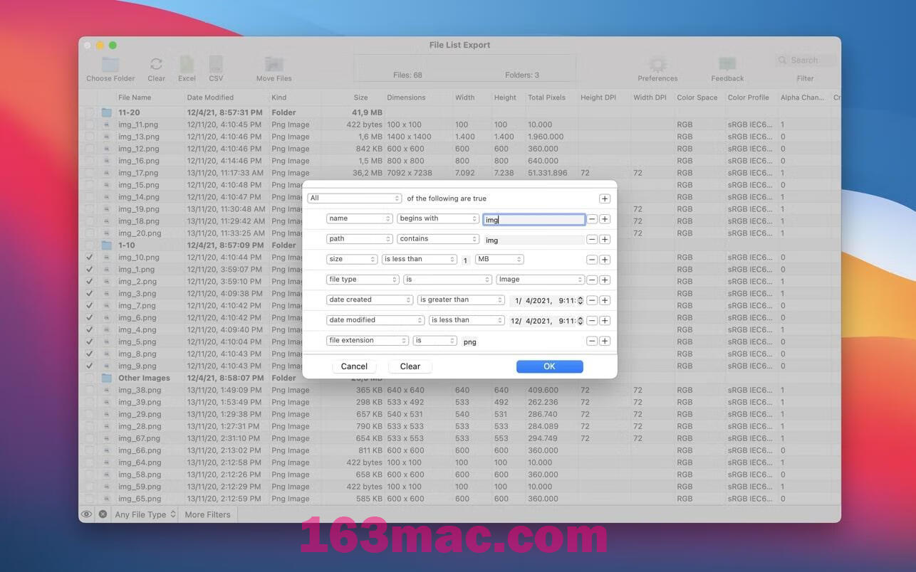 File list Export for Mac v2.8.6激活版 文件列表导出工具-4