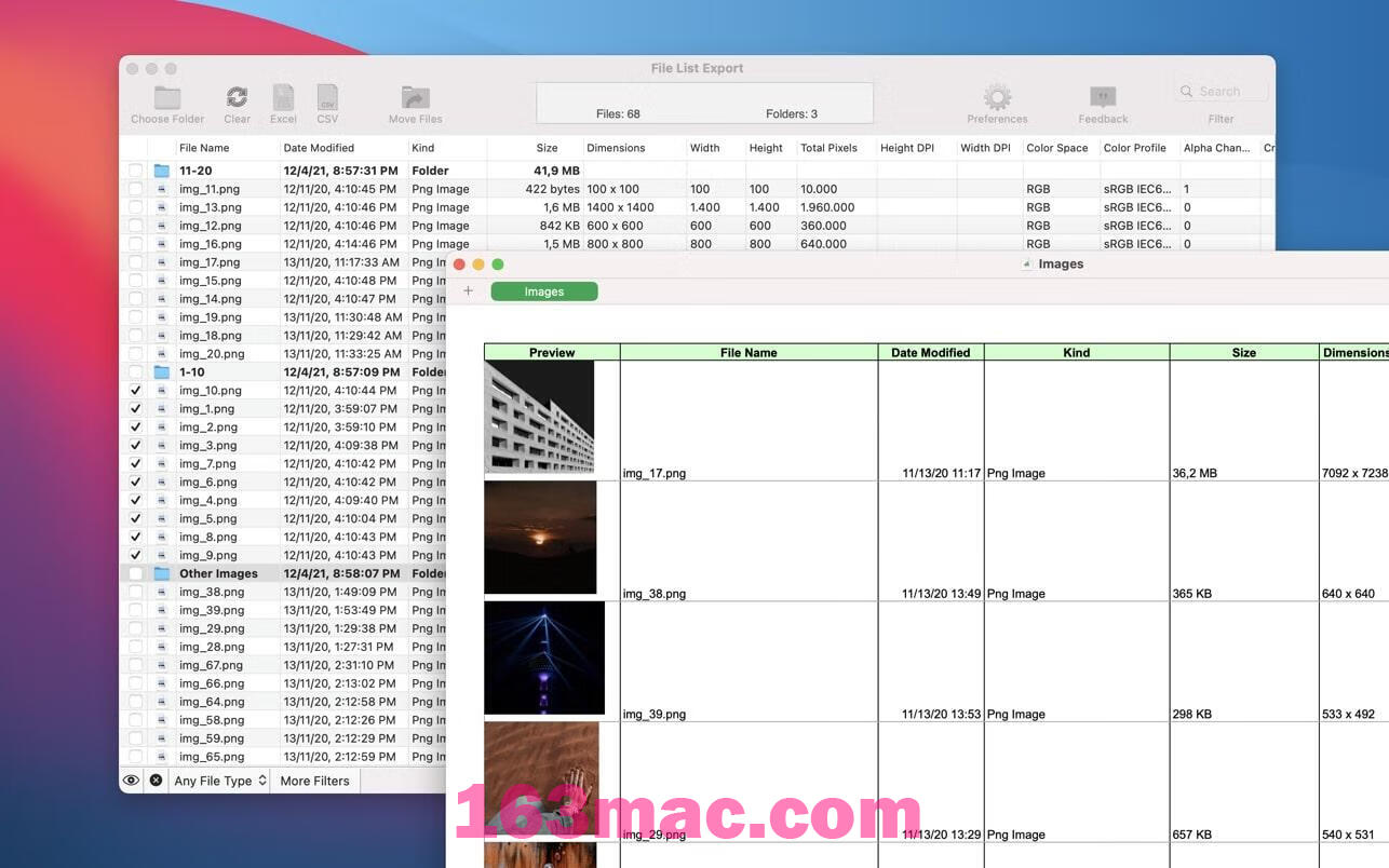 File list Export for Mac v2.8.6激活版 文件列表导出工具-6