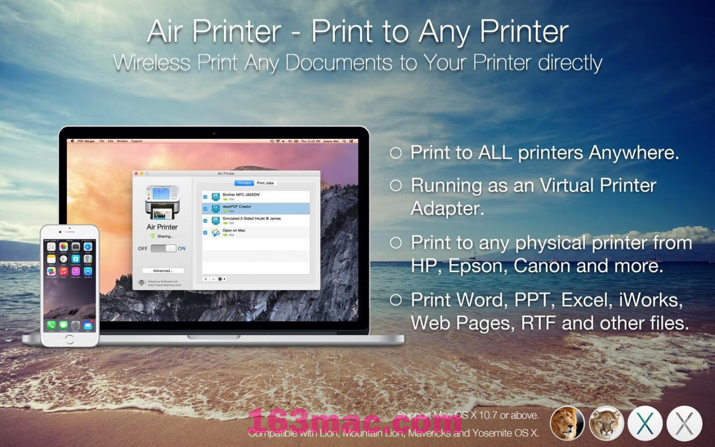 Air Printer 隔空打印机 for Mac v5.0.4 智慧打印、无线共享、轻松办公-4