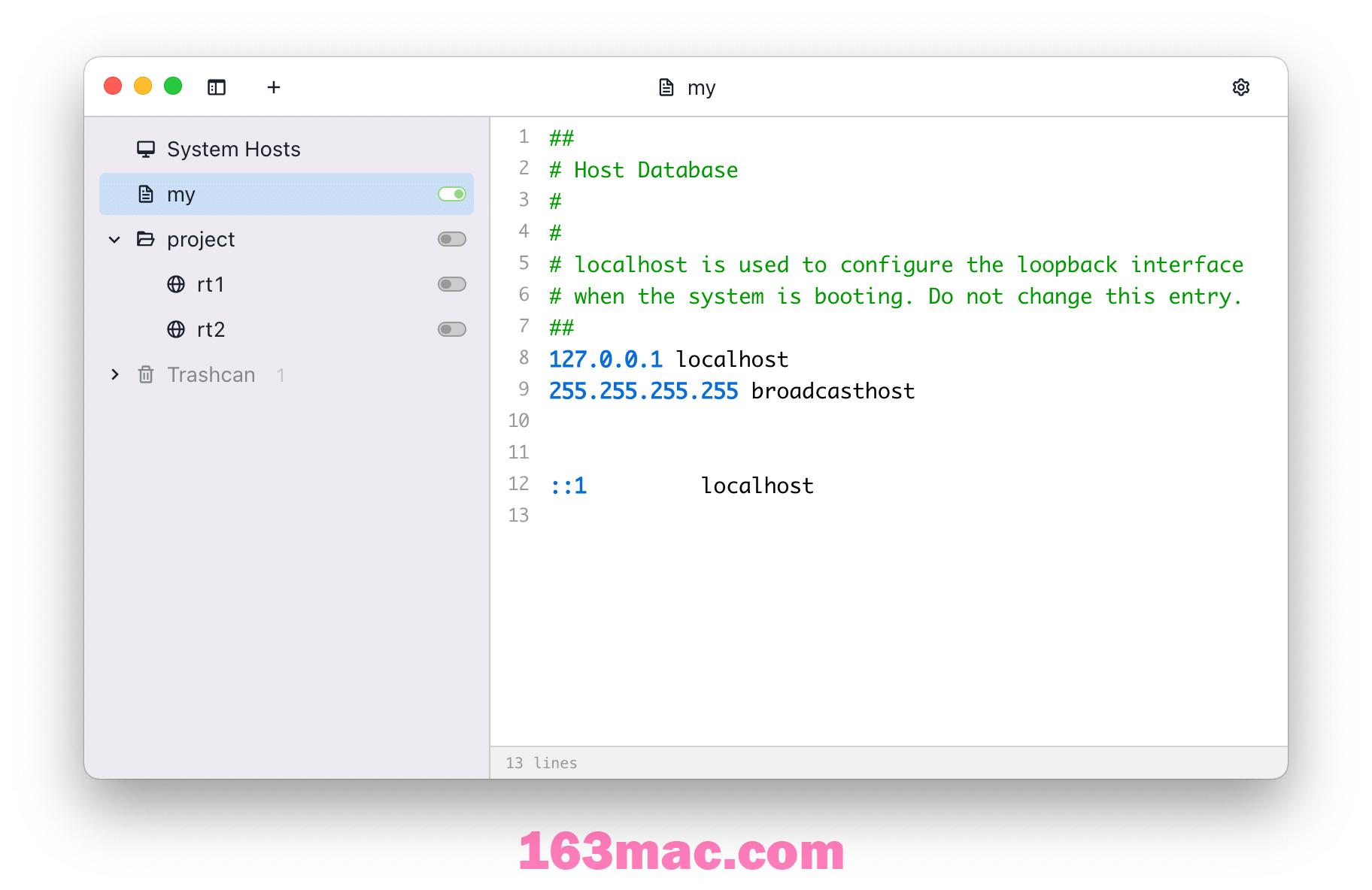 SwitchHosts for Mac v4.2.0中文版 hosts编辑和快速切换-1