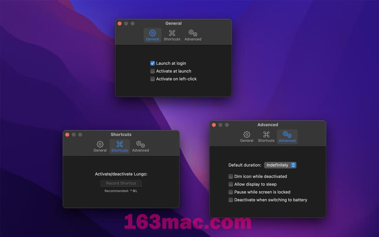 Lungo for Mac v2.4.2激活版 防止休眠软件-3