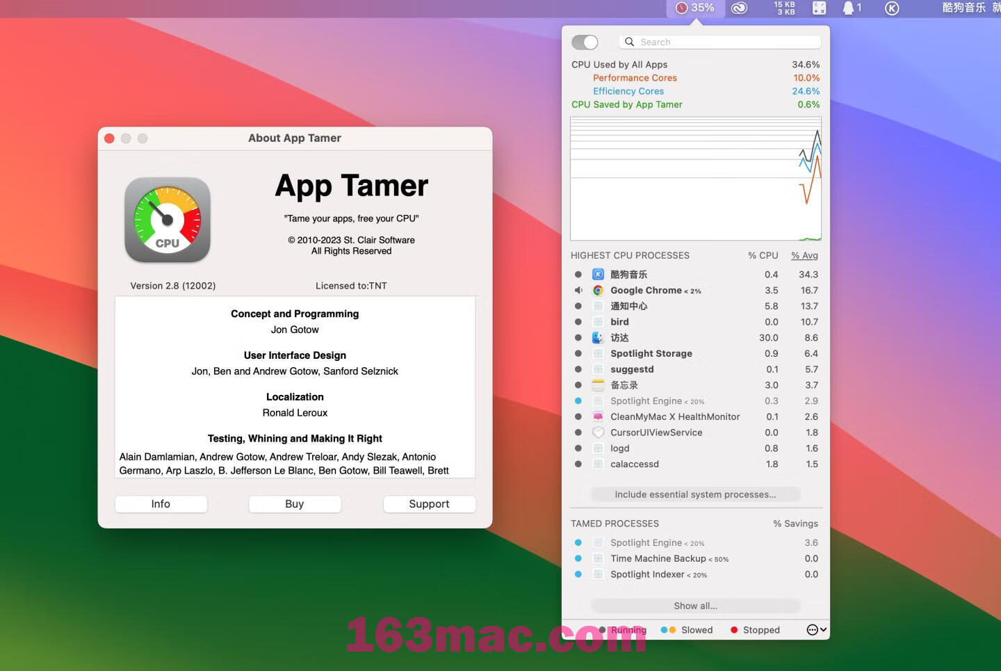 App Tamer for Mac v2.8.2英文激活版 CPU优化电池管理工具-1