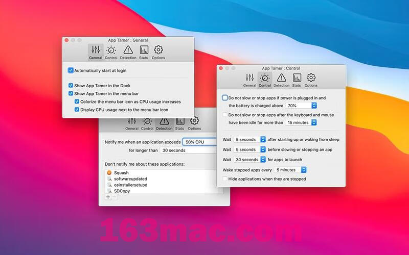 App Tamer for Mac v2.8.2英文激活版 CPU优化电池管理工具-4