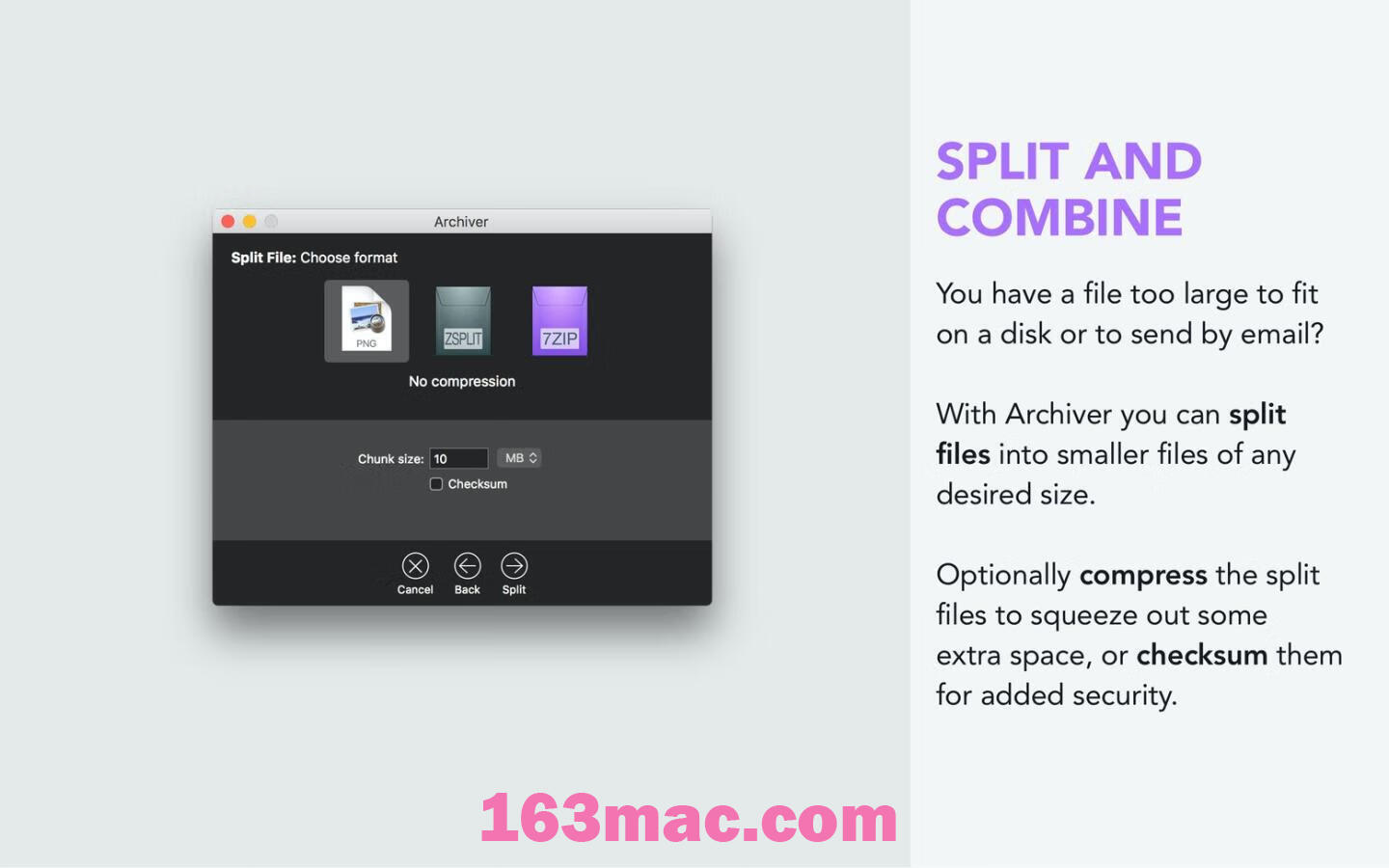 Archiver 4 for Mac v4.0.0 分割合并解压缩工具 中文汉化激活版-2