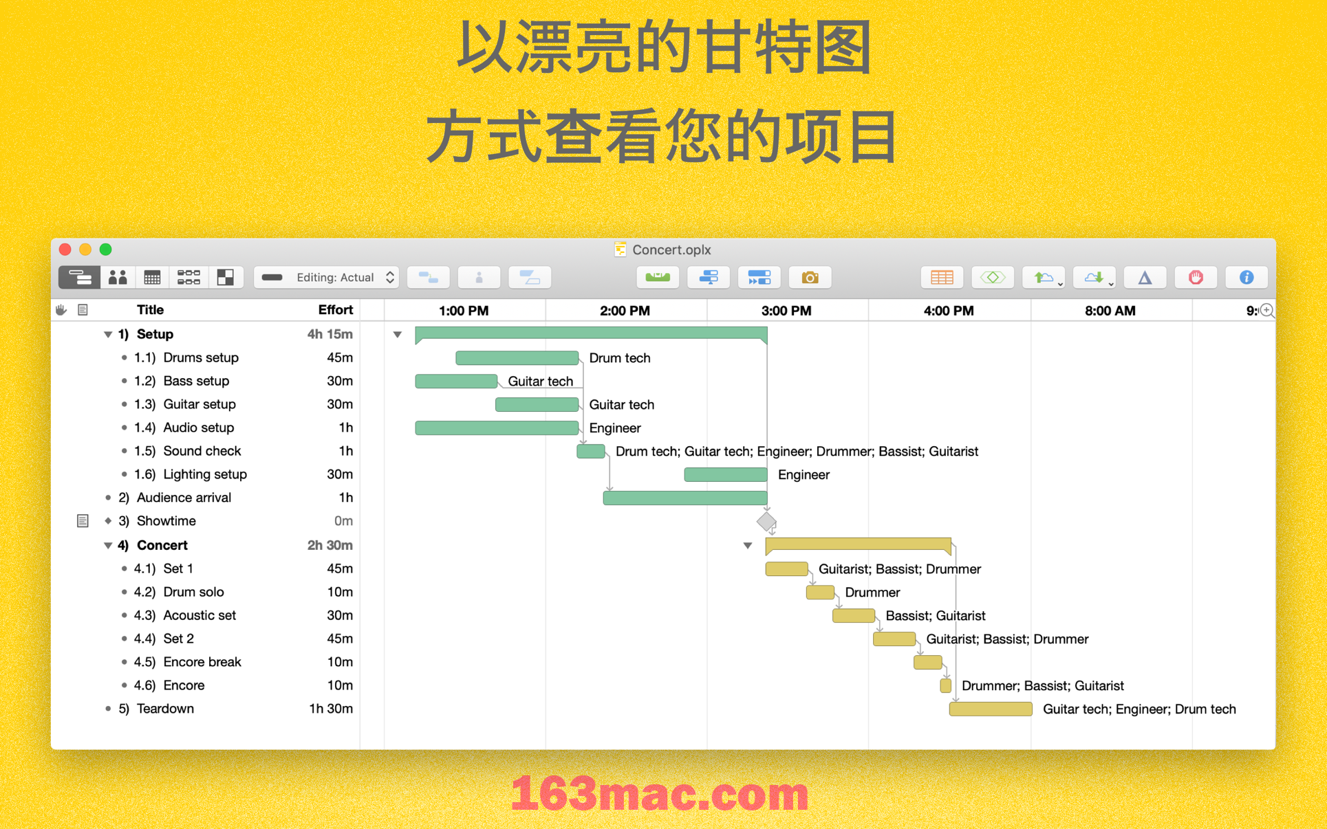 OmniPlan Pro 4 for Mac v4.6 项目流程管理工具 中文激活版-1