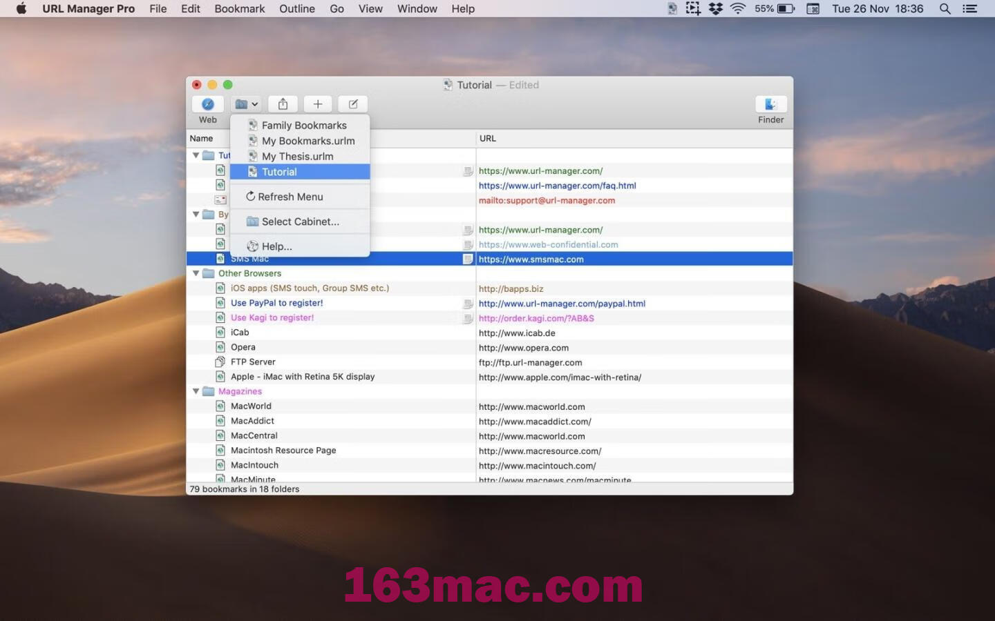 URL Manager Pro for Mac v6.4.0 浏览器标签管理应用 激活版-2