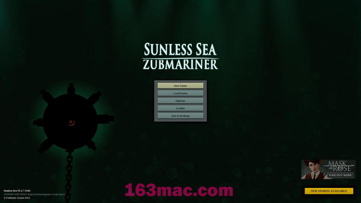 无光之海 SUNLESS SEA for Mac v2.2.11.3212 英文原生版 附DLC Z潜水员-1