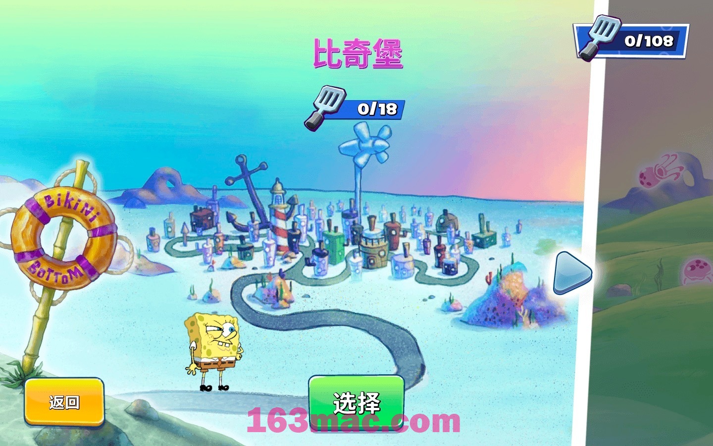 海绵宝宝：蟹堡追击令 SpongeBob: Patty Pursuit for Mac v3.9中文原生版 (闯关跑酷游戏)-3