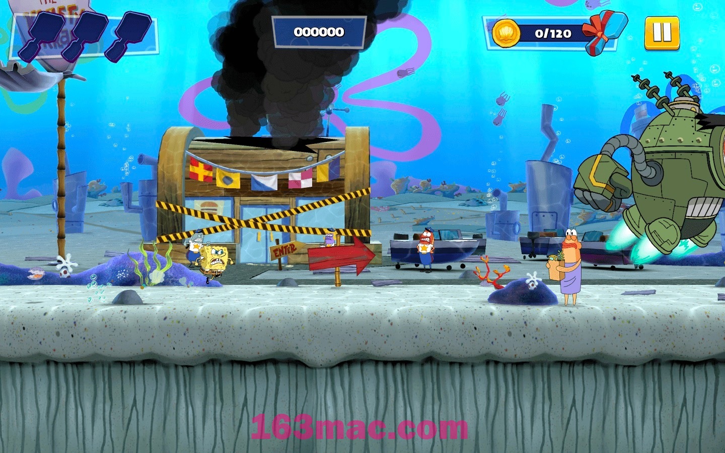 海绵宝宝：蟹堡追击令 SpongeBob: Patty Pursuit for Mac v3.9中文原生版 (闯关跑酷游戏)-5