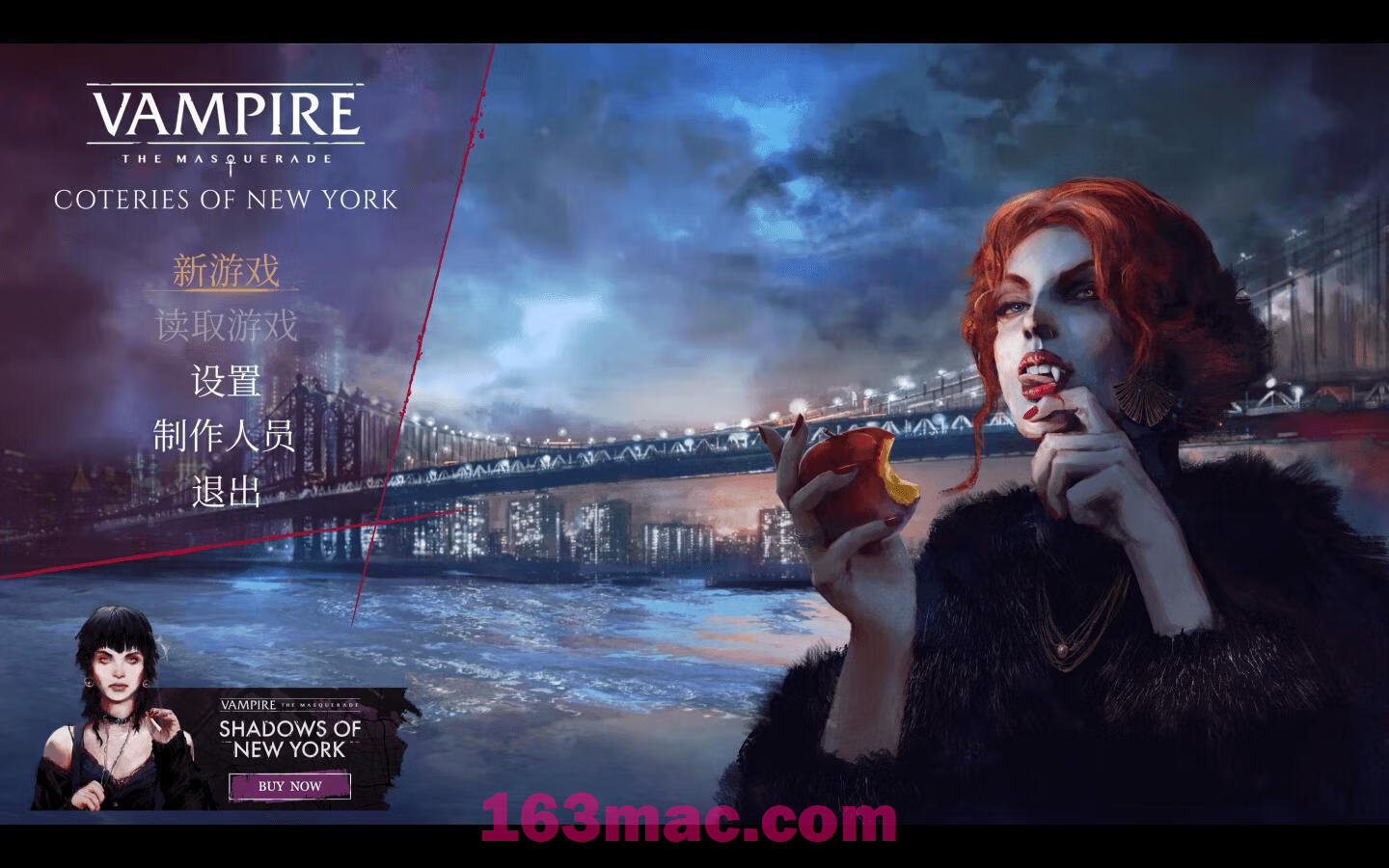 吸血鬼：避世血族 纽约同僚豪华版 Vampire: The Masquerade – Coteries of New York Deluxe Edition for Mac v1.0.12(52000) 中文原生版-1