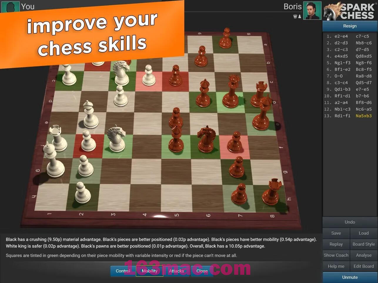 国际象棋 SparkChess for Mac v14.0.3 英文原生版-4