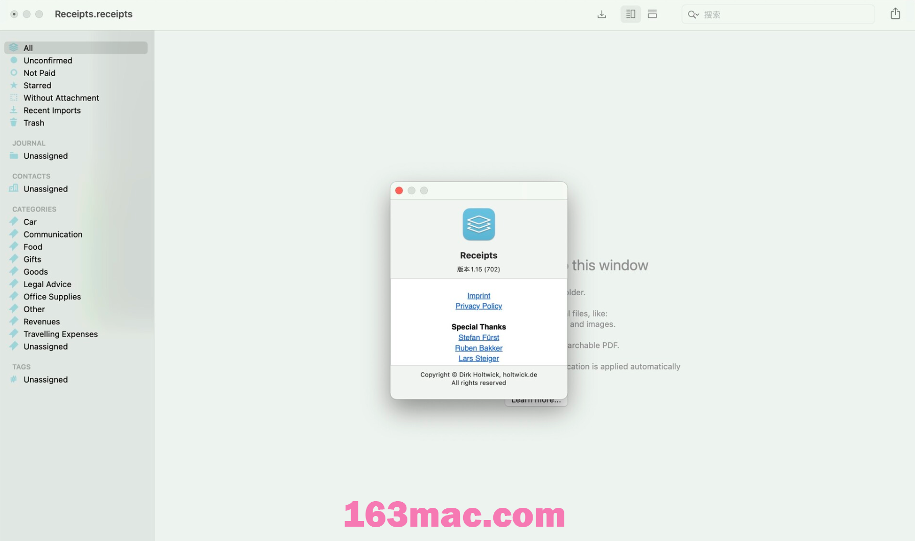 Receipts for Mac v1.15 财务管理软件 免激活版-1