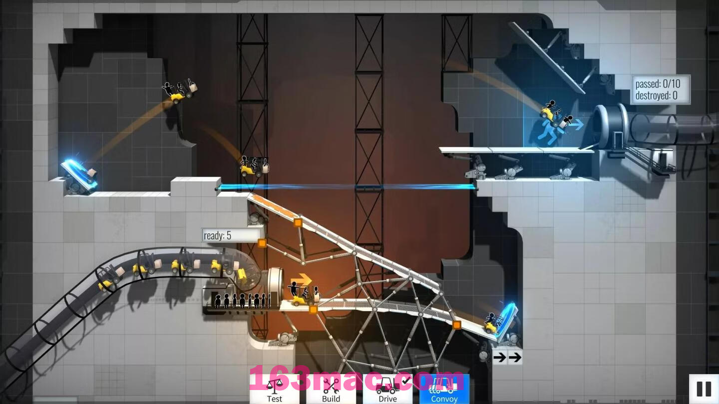 桥梁建造师传送门 Bridge Constructor Portal for Mac v1.4.40233 中文原生版附DLC-6