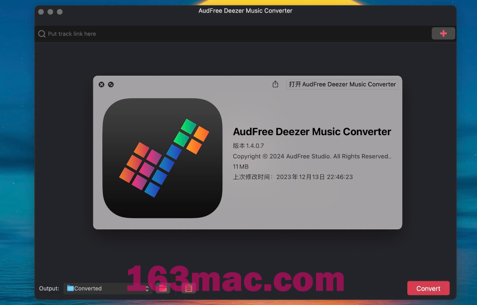 AudFree Deezable Music Converter for Mac v1.4.0.7 Deezer音乐下载和转换工具 直装版-1