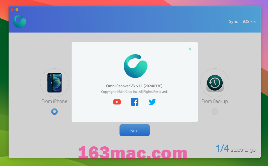 Omni Recover 3 for Mac v3.6.11 iPhone手机数据恢复工具 激活版-1