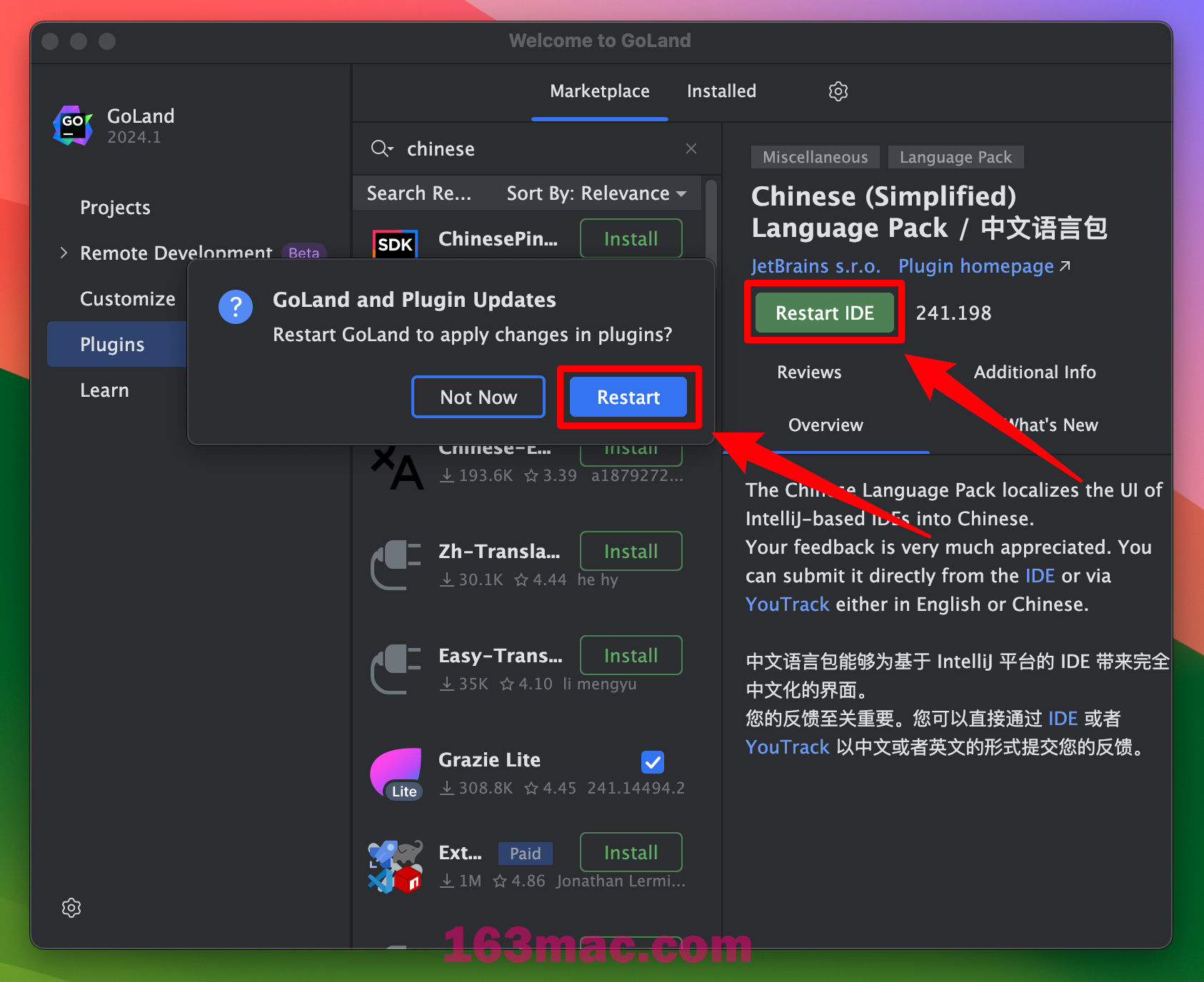 GoLand 2024 for Mac v2024.1 中文激活版 GO语言集成开发工具环境GO(intel/M1均可)-1