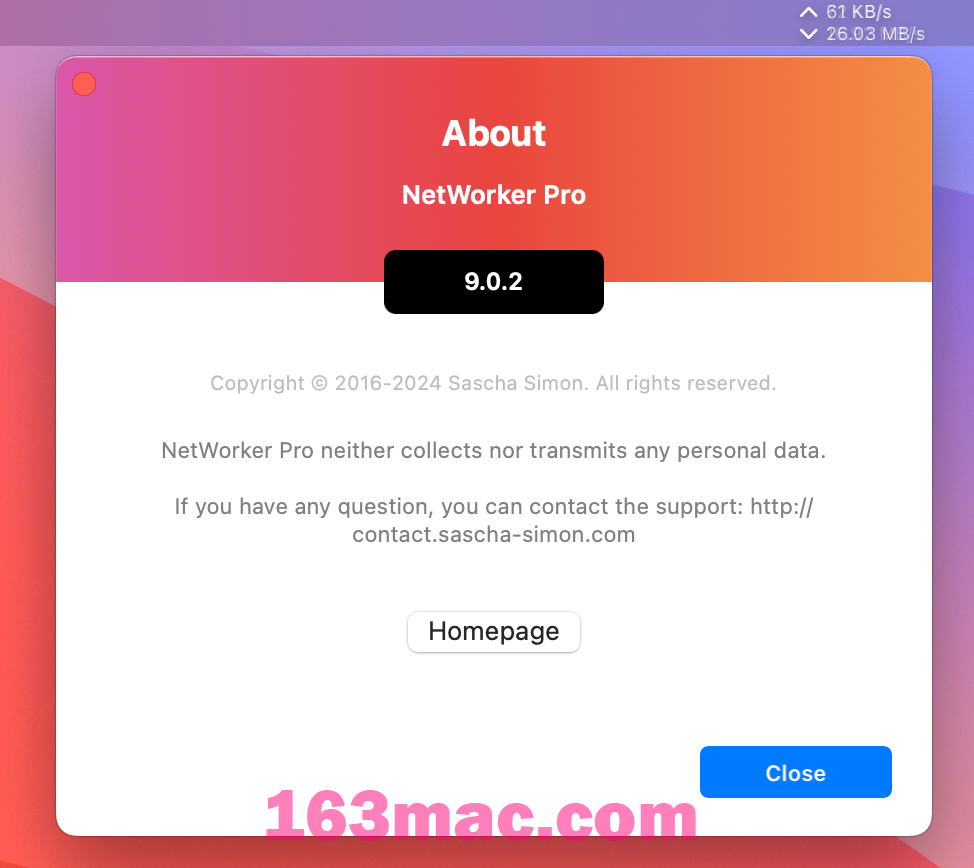 NetWorker Pro for Mac v9.0.2 网速流量监控工具 激活版-1