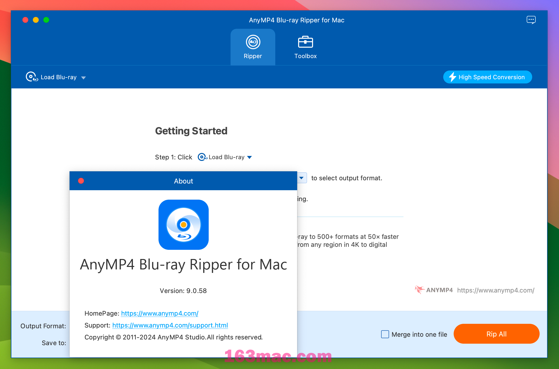 AnyMP4 Blu-ray Ripper for Mac v9.0.58 蓝光视频翻录工具 激活版-1