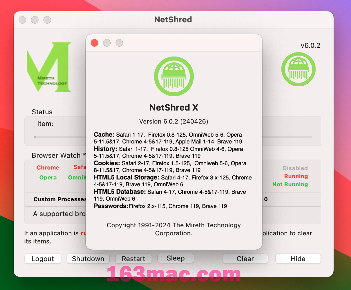 NetShred X for Mac v6.0.2 浏览器缓存清理软件 激活版-1