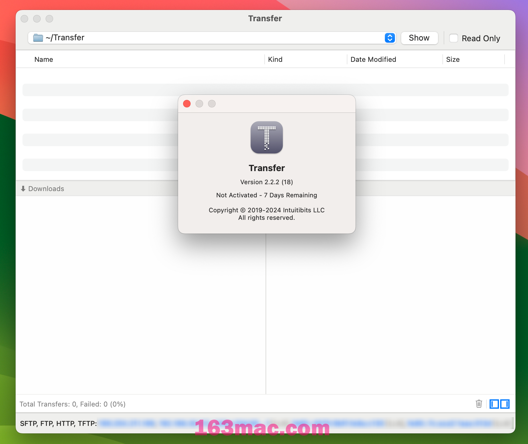 Transfer for Mac v2.2.2 TFTP服务器 文件传输工具 免激活-1