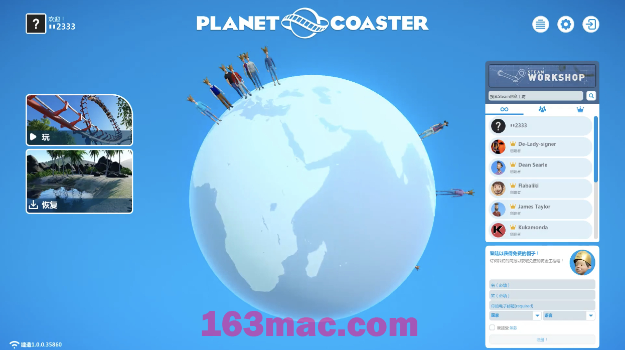 过山车之星 Planet Coaster for Mac v1.13.2.69904 中文原生版 含全部DLC-1