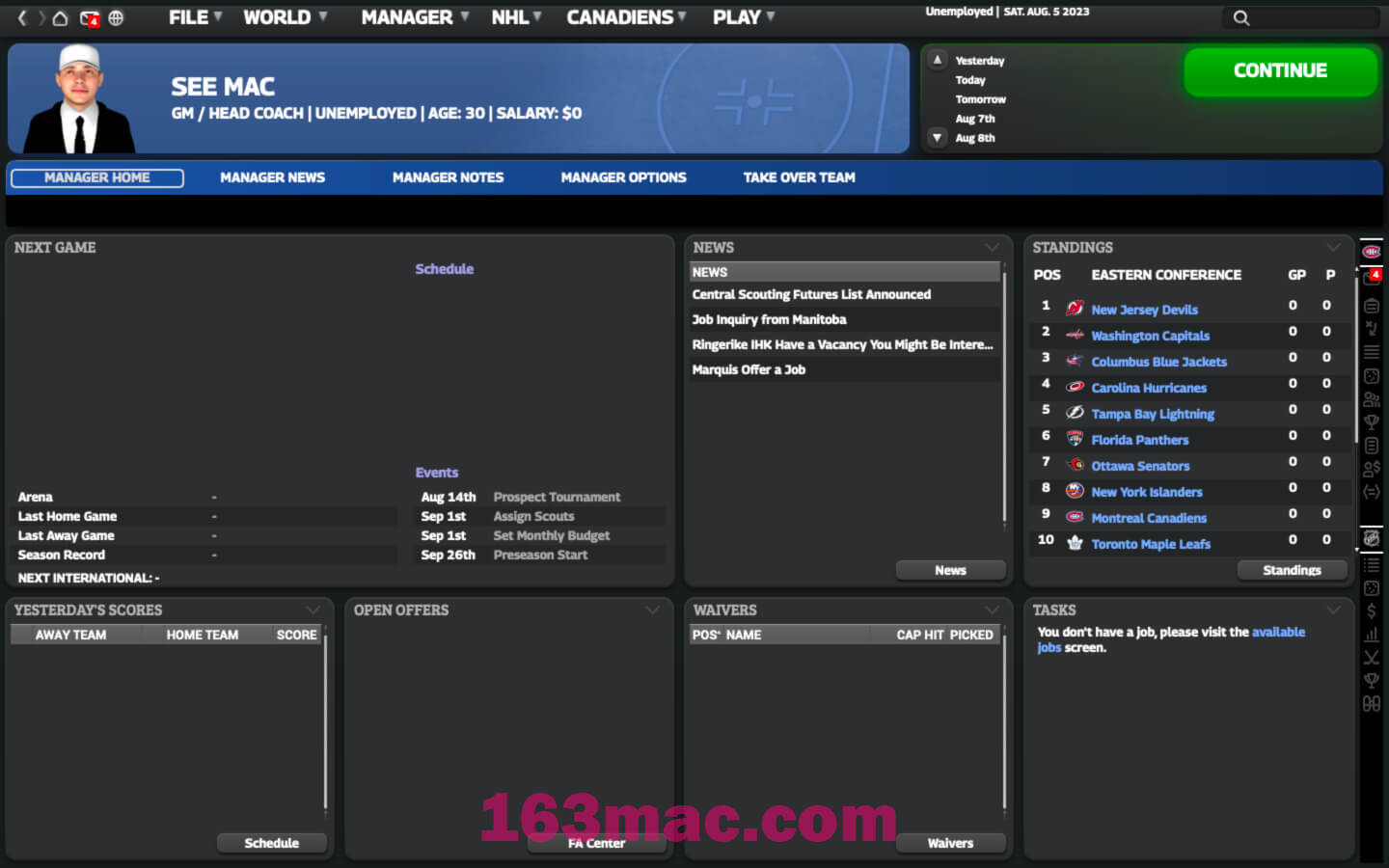 特许经营曲棍球经理10 Franchise Hockey Manager 10 for Mac v6.5.1175 英文原生版-3