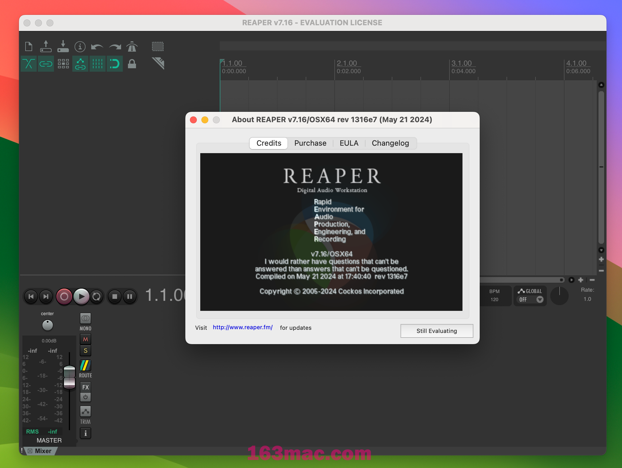 Cockos Reaper for Mac v7.16 专业数字音频制作 激活版-1