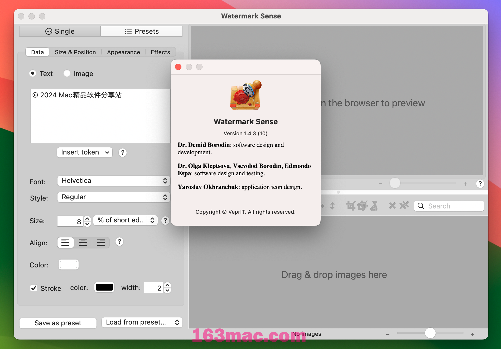 Watermark Sense for Mac v1.4.3 图像批量添加水印工具 激活版-1