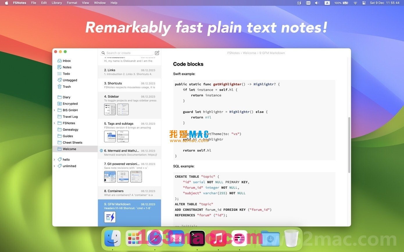 FSNotes for mac