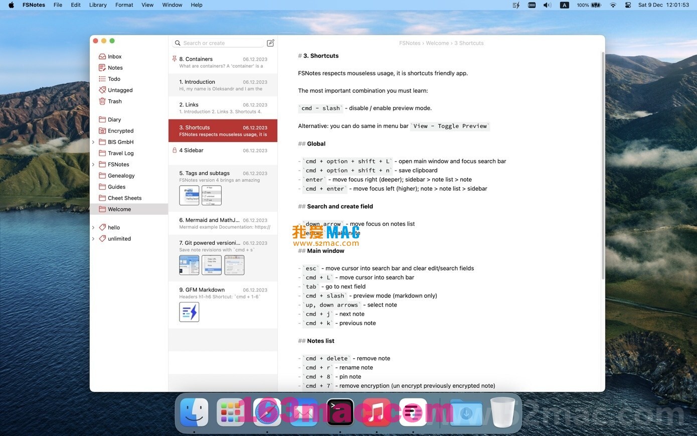 FSNotes for mac