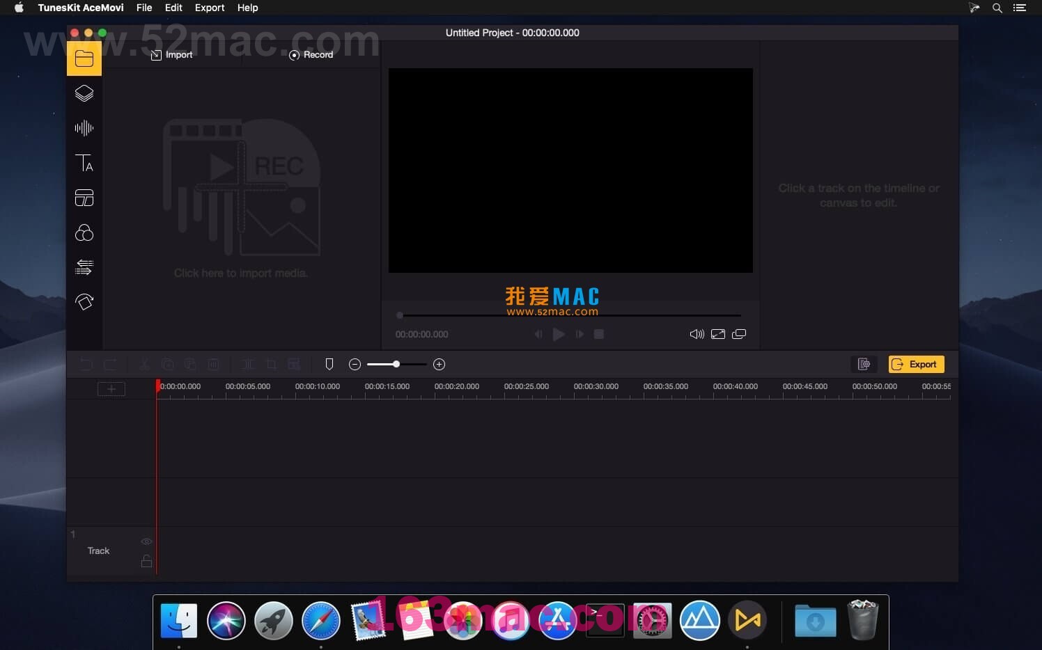 TunesKit AceMovi Video Editor for mac