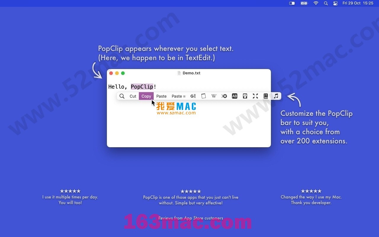 PopClip for mac